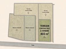 Terrain à vendre 403 m², Vair-sur-Loire (44)
