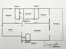 Appartement à vendre 3 pièces avec terrasse GAP (05)
