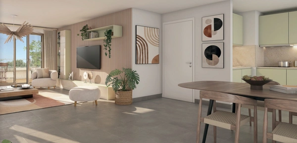 T2 45 m² avec terrasse de 10 m² – Vue dégagée sur les champs – Chanteloup-en-Brie