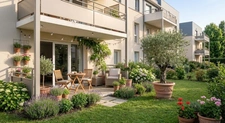 SARTROUVILLE – T2 avec jardin de 56 m² et terrasse