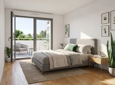 COLOMBES – T3 66 m² – Balcon + terrasse – Gare à pied