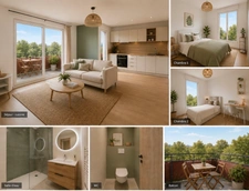 appartement à vendre 3 pièces LOUVIGNY (14)