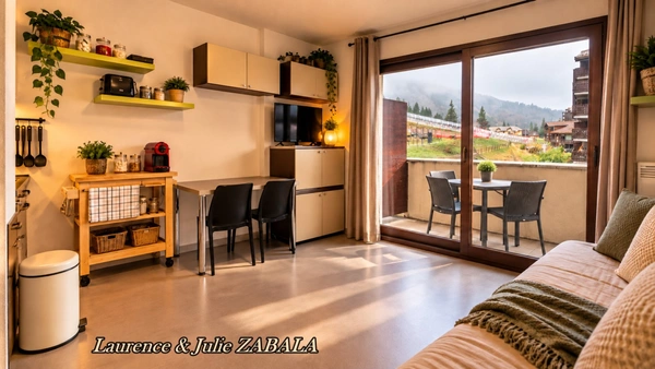 Appartement avec terrasse et vue sur le front de neige – Station de Chabanon (04)