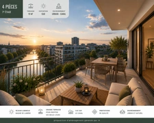 🌟 Strasbourg Starlette - Dernier étage Rooftop | 4 pièces 90 m² | Terrasse Sud 19 m² | Double parking