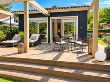LACANAU - MAISON STYLE CHALET SCANDINAVE - 5 PIECES - 73M2 - TERRASSE ET TERRAIN - AU COEUR D'UN DOMAINE