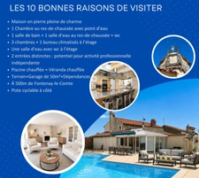 Maison de caractère-4ch+bur-à 500m de Fontenay (85)