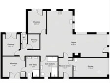 Maison contemporaine de plain-pied de 128 m² à Plouhinec, à proximité immédiate du littoral. Disponible en 2027