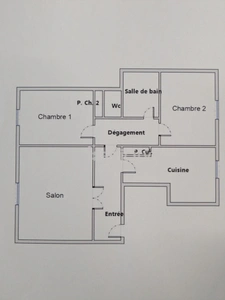 T3 69 m² avec balcon plein sud – Chambéry Curial- calme et lumineux