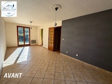 House with garden, not overlooked – village center – 2 bedrooms + office