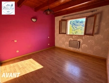 House with garden, not overlooked – village center – 2 bedrooms + office
