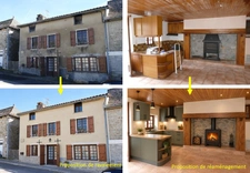 Maison en pierre avec petit jardin proche commerces et services (Puycapel-Calvinet, 15)