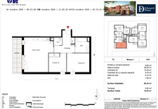 Dpt Hérault (34), à louer MONTPELLIER appartement T3 d'envieon 65 m² avec terrasse de 8m²