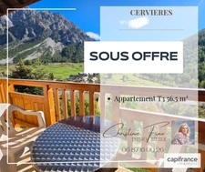 CERVIERES - Appartement T3 à la magnifique vue sur les montagnes