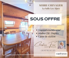 SERRE CHEVALIER-LA SALLE LES ALPES: 2 apartments in the village center