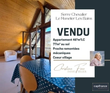 Appartement à vendre 4 pièces LE MONETIER LES BAINS (05)