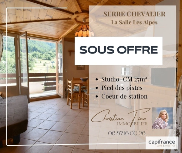 SERRE CHEVALIER - LA SALLE LES ALPES STUDIO+COIN MONTAGNE