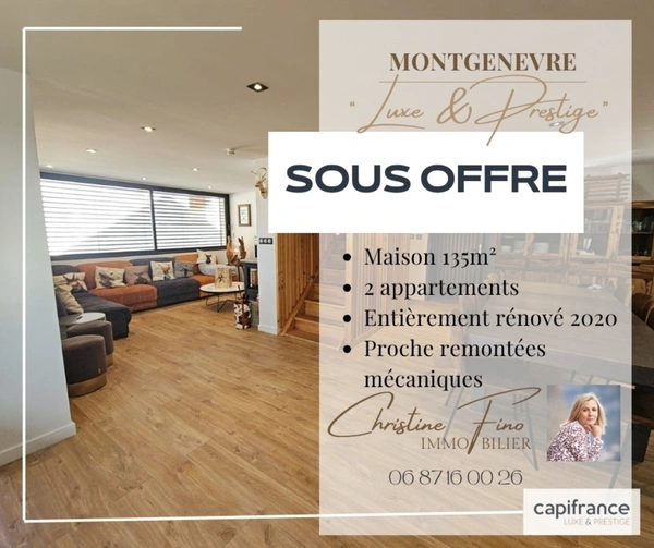  MONTGENEVRE Chalet récent à l'emplacement parfait