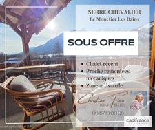 SERRE CHEVALIER-LE MONETIER LES BAINS Recently built chalet ideal for tradespeople