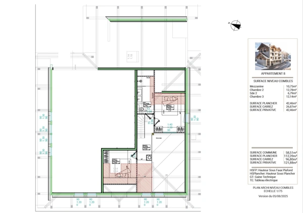''LES BUREAUX ET LOGEMENTS DE FERDINAND'' BRIANCON  CENTRE VILLE APPARTEMENT DUPLEX T4