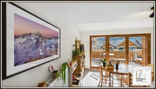 T3 avec terrasse plein sud, vue montagnes, cave à Briançon