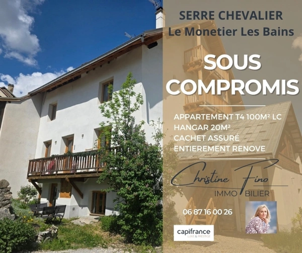 SERRE CHEVALIER-LES GUIBERTES appartement T5 rénové