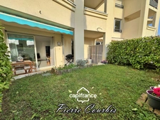 Appartement en rez de jardin avec garage et cave à vendre 3 pièces BRON (69)