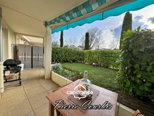 Appartement en rez de jardin avec garage et cave à vendre 3 pièces BRON (69)