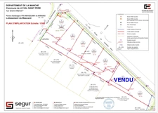 Terrain à vendre de 690 m² LE VAL SAINT PERE (50)