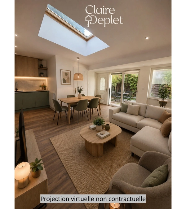 T2 esprit maison avec jardin-terrasse