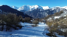 T2 cabine, garage, cellier, à Huez Village – Vue panoramique, grand balcon et accès direct aux pistes