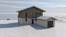 A VENDRE 2 CHALETS en cours de construction LES CONTAMINES MONTJOIE (74)