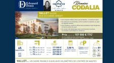 appartement à vendre 3 pièces VALLET (44)