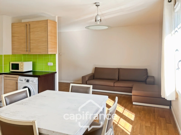 Appartement de 3 pièces meublé à louer dans une résidence sécurisée, campagne et place de parking