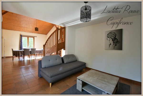 Maison 3 chambres, bureau, garage, jardin clos secteur calme 