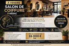 ✂️ À VENDRE – FONDS DE COMMERCE SALON DE COIFFURE – NÉRAC