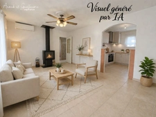 Exclusive - 65m² 3-room villa with swimming pool and garage - Roujan (34320)