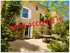 Maison vigneronne 180m² habitable, pour 9 pièces avec garage, terrasse et cour - ROUJAN (34320)