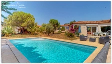 Villa de 218m² habitable avec piscine, garage et gîte indépendant de 51m² habitable à vendre à ROUJAN (34320)
