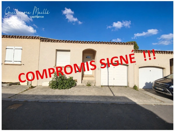 Exclusivité - Villa 72m² habitable environ 3 pièces avec garage et jardin - Neffiès (34320)