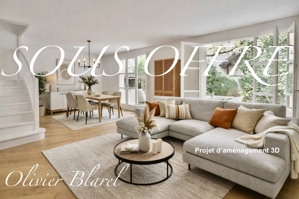 Rueil-Malmaison – Quartier Buzenval - Maison familiale 190m², 5 chambres dans un domaine privé 