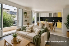A vendre Le Plessis Robinson - 69m² rénové - 2 chambres - Balcon - Box - Gare 10mn