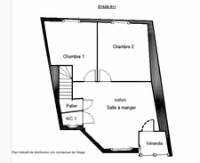 BLANZAT VILLAGE – MAISON DE VILLE EN PIERRE – 2 CHAMBRES – COUR – GARAGE – CAVE – DOUBLE VITRAGE