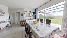 Maison de plain-pied, 3 chambres, garage, jardin à CASTELJALOUX (47)