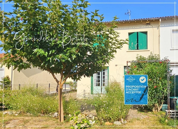 SOUS OFFRE - Maison Mitoyenne 95m² - 3 Chambres - Terrain 338m2 - Rive Droite Bergerac