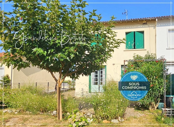 SOUS COMPROMIS - Maison Mitoyenne 95m² - 3 Chambres - Terrain 338m2 - Rive Droite Bergerac