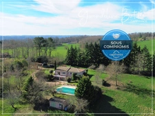 Maison individuelle 115m² avec sous-sol - Terrain clos 3781m² avec piscine au chlore 10x5