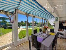 Single-storey house 134m² - 4 bedrooms - 1140m² plot with swimming pool - PINEUILH (33)