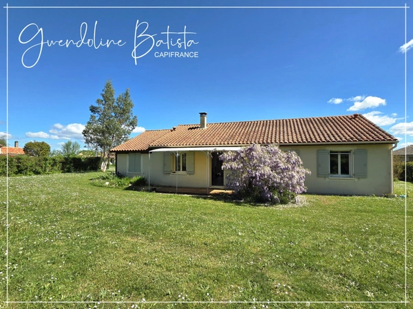 Maison plain-pied 98m² - 3 Chambres - Terrain 1675m² - SAINT-NEXANS 