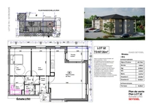 Appartement T3 avec balcon à vendre à Seyssel 01 avec vue Rhône 