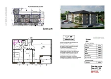 Appartement T3 avec balcon au dernier étage à vendre 3 pièces SEYSSEL (01) 